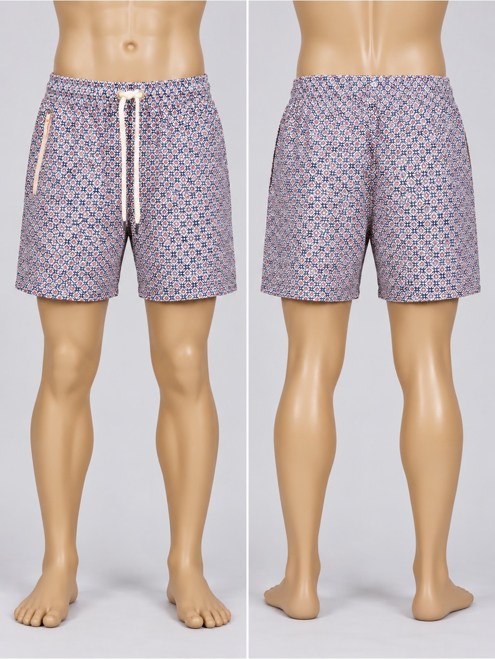 Target 🎯 Goodfellow & Co Blue and Red Geometric Swim Trunks